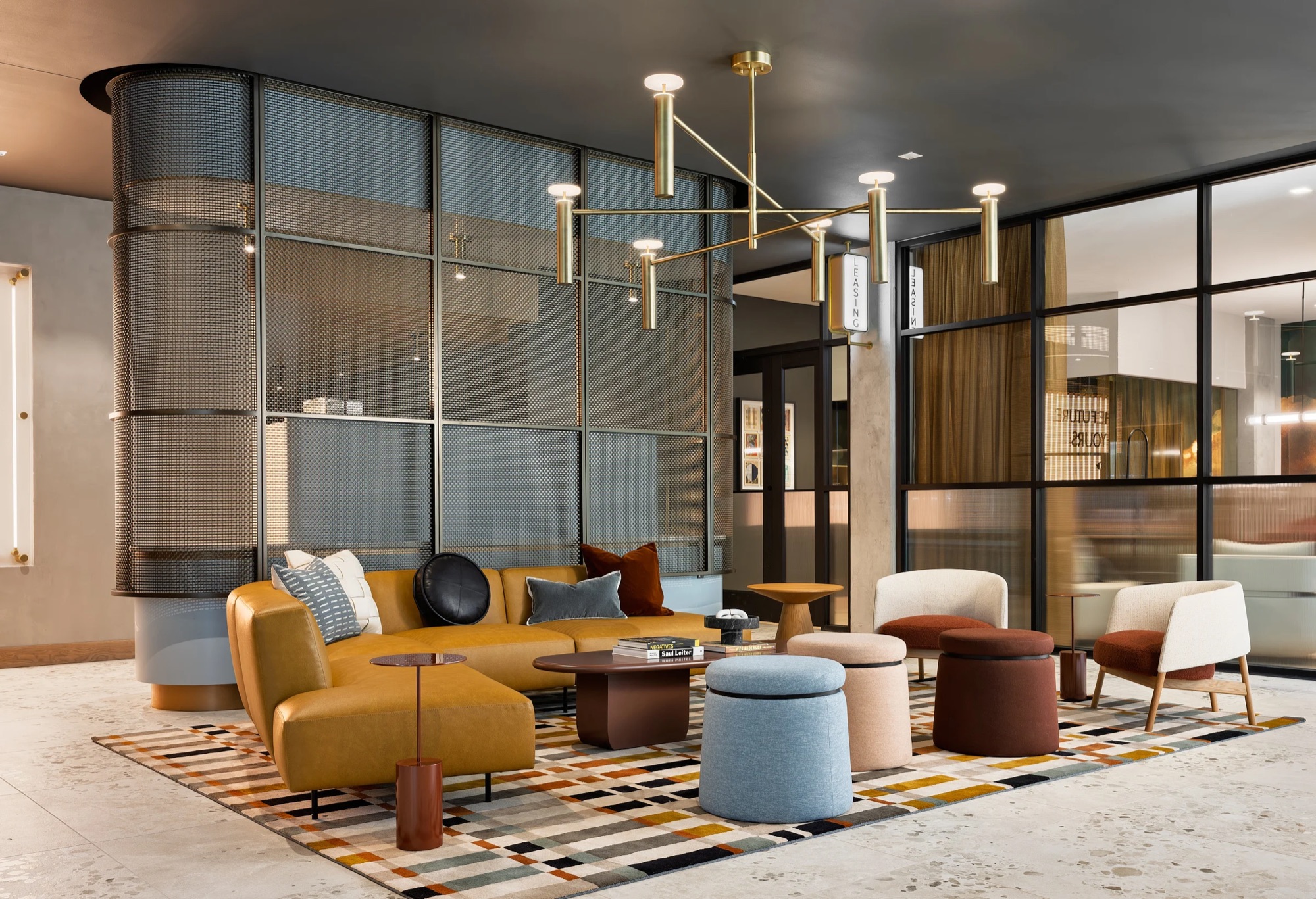 The lobby at Ever West Lafayette